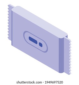 Wipes pack icon. Isometric of Wipes pack vector icon for web design isolated on white background
