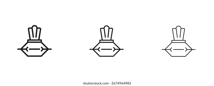 Toallitas de Ilustración vectorial de iconos eps. Ilustraciones de esquema de Vector
