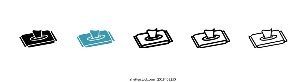 Wipes pack icon vector icon set. EPS 10