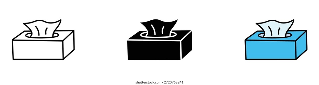 Wipes pack icon vector. tissue box, hygiene symbol. vector illustration.