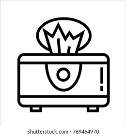 Wipes vector outline icon