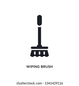 wiping brush isolated icon. simple element illustration from cleaning concept icons. wiping brush editable logo sign symbol design on white background. can be use for web and mobile
