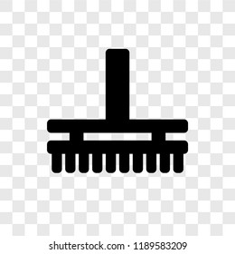 Wiping brush vector icon isolated on transparent background, Wiping brush transparency logo concept