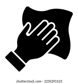 Wiping, cleaning vector simple icon