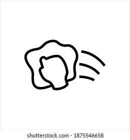 Wischsymbol auf weißem Hintergrund