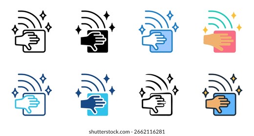 Apagando ícone definir coleção de vários estilos 
