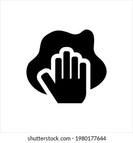 Wiping icon vector graphic illustration