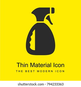 Wiping sprayer bright yellow material minimal icon or logo design