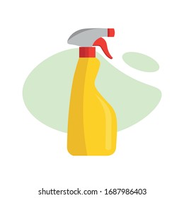wiping sprayer tool illustration design element, flat icon