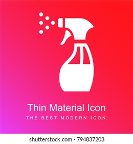 Wiping sprayer tool red and pink gradient material white icon minimal design