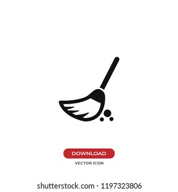 Wiping swipe for floors vector icon