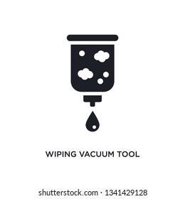 wiping vacuum tool isolated icon. simple element illustration from cleaning concept icons. wiping vacuum tool editable logo sign symbol design on white background. can be use for web and mobile