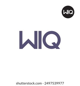 WIQ Logo Letter Monogram Design
