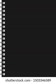 wire bind on a black board