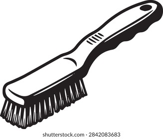 Wire brush scrub cleaning tool rust removal vector