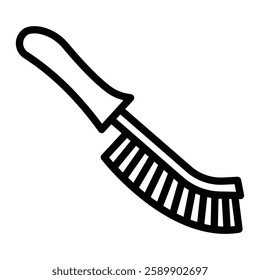 Wire Brush Vector Line Icon Design For Personal And Commercial Use