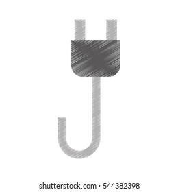 wire cable energy plug icon vector illustration design