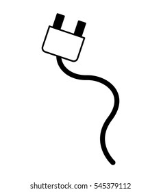 wire cable energy plug icon vector illustration design