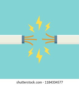 wire cartoon vector. free space for text. wallpaper.