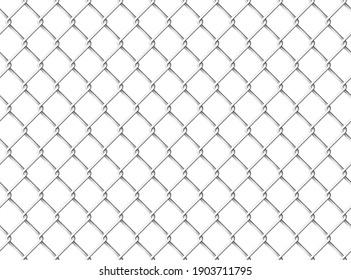 Wire chain link fence. Seamless background pattern