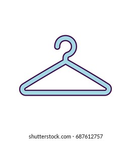 wire clothespin isolated icon