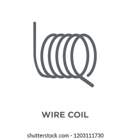 wire coil icon. wire coil design concept from Sew collection. Simple element vector illustration on white background.