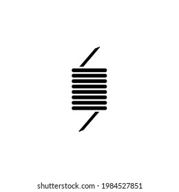 Wire-Coil-Symbol, eps10