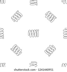 Wire coil pattern seamless vector repeat geometric for any web design