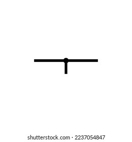 Wire with connection vector. wire with connection symbol, wire with connection sign