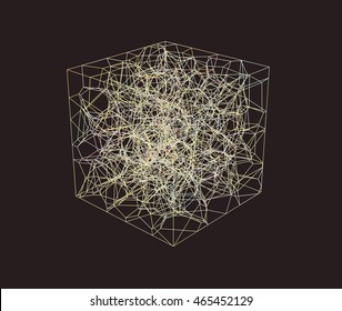 wire cube shape,including reverse side.