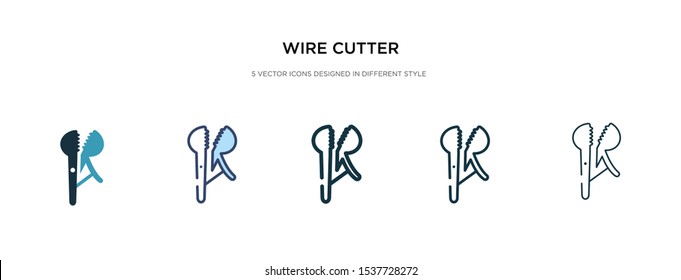 wire cutter icon in different style vector illustration. two colored and black wire cutter vector icons designed in filled, outline, line and stroke style can be used for web, mobile, ui