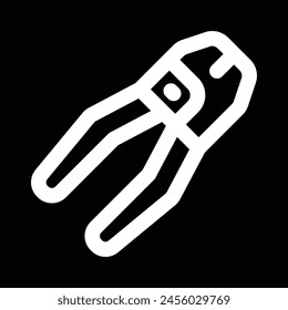 wire cutter icon vector outline