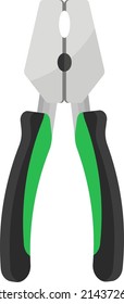 Wire cutters, illustration, vector on a white background.