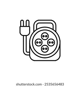 wire extension icon Flat logo isolated symbol