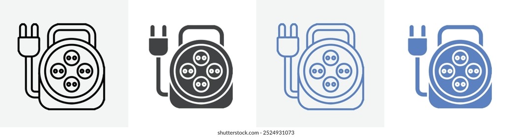 wire extension icon vector set use for web