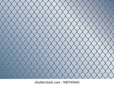 Wire fence. Metal net. Wire mesh. Metal grater grille background.