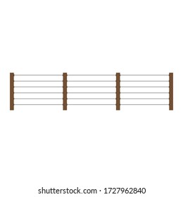 Wire fence. Wire fence on white background. copy space.