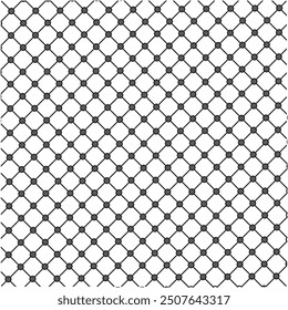 Wire fence pattern. Illustration of diamond shape wire mesh (Horizontal). Geometric mesh. Geometric mesh on white background.