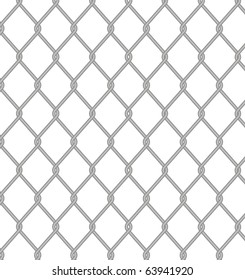 Wire fence. Vector.