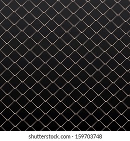 Wire fence vector background.