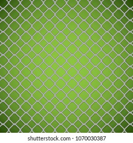 Wire fence, vector illustration