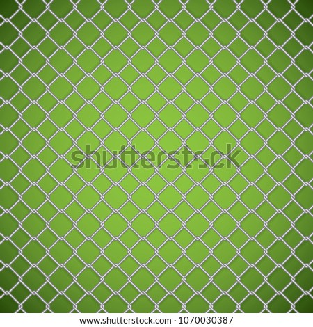 Wire fence, vector illustration
