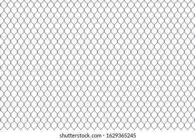 Wire fence vector A fence made of metal wire connected as a barrier for a prisoner to prison.