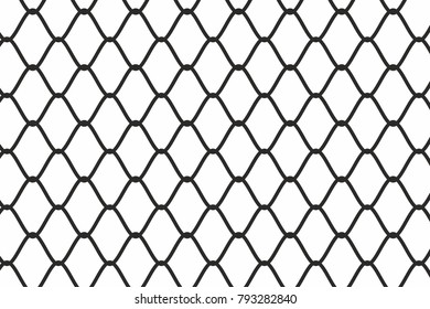 wire fence vector monochrome background. security grid element.