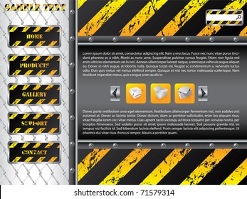 Wire fence website template design