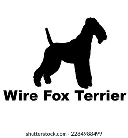 wire fox terrier Dog silhouette dog breeds