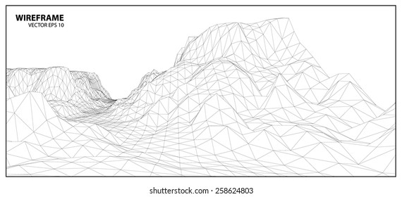 Wire frame background for graphic design. EPS10 Vector 