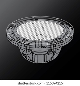 Wire Frame Speaker Woofer