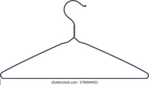 
wire hanger for street and home clothes