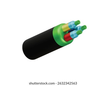 wire icon 3d illustration render